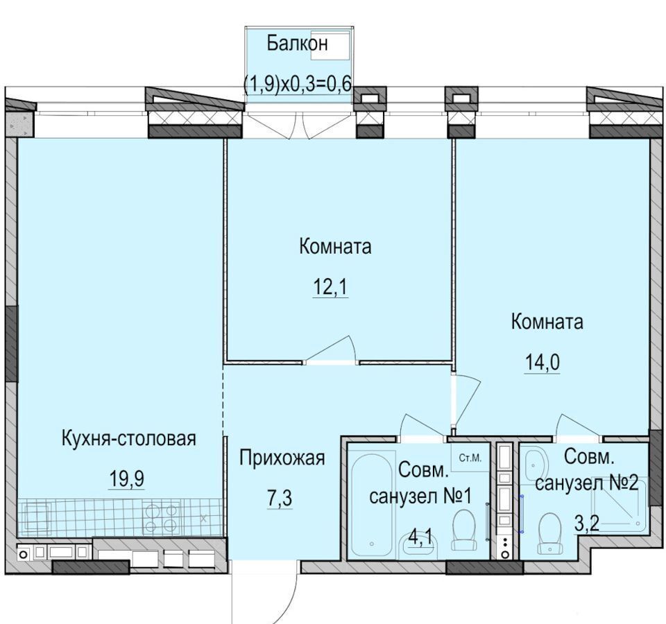 квартира г Казань р-н Приволжский ул Рауиса Гареева Жилой дом фото 1