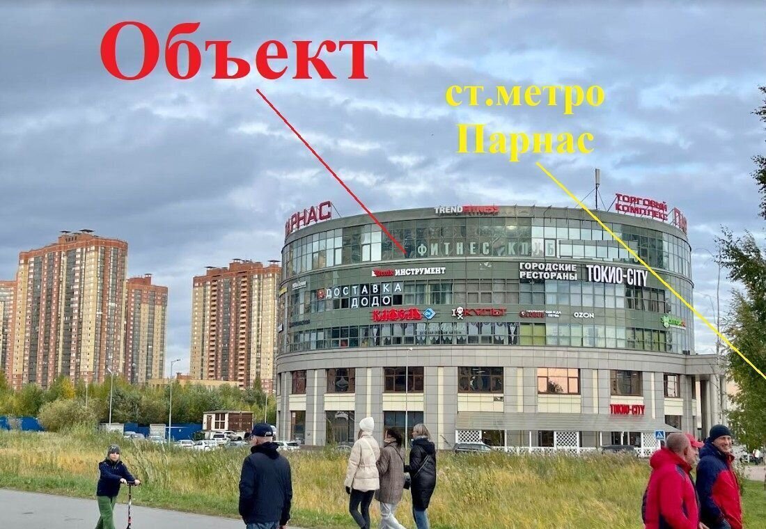 свободного назначения г Санкт-Петербург п Парголово ул Меркурьева 7 метро Парнас фото 2