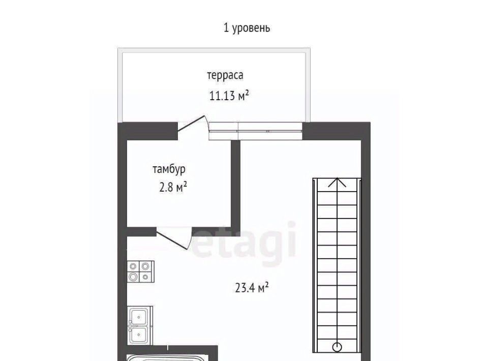 квартира р-н Тюменский д Дударева ул Тюменская 3 фото 2