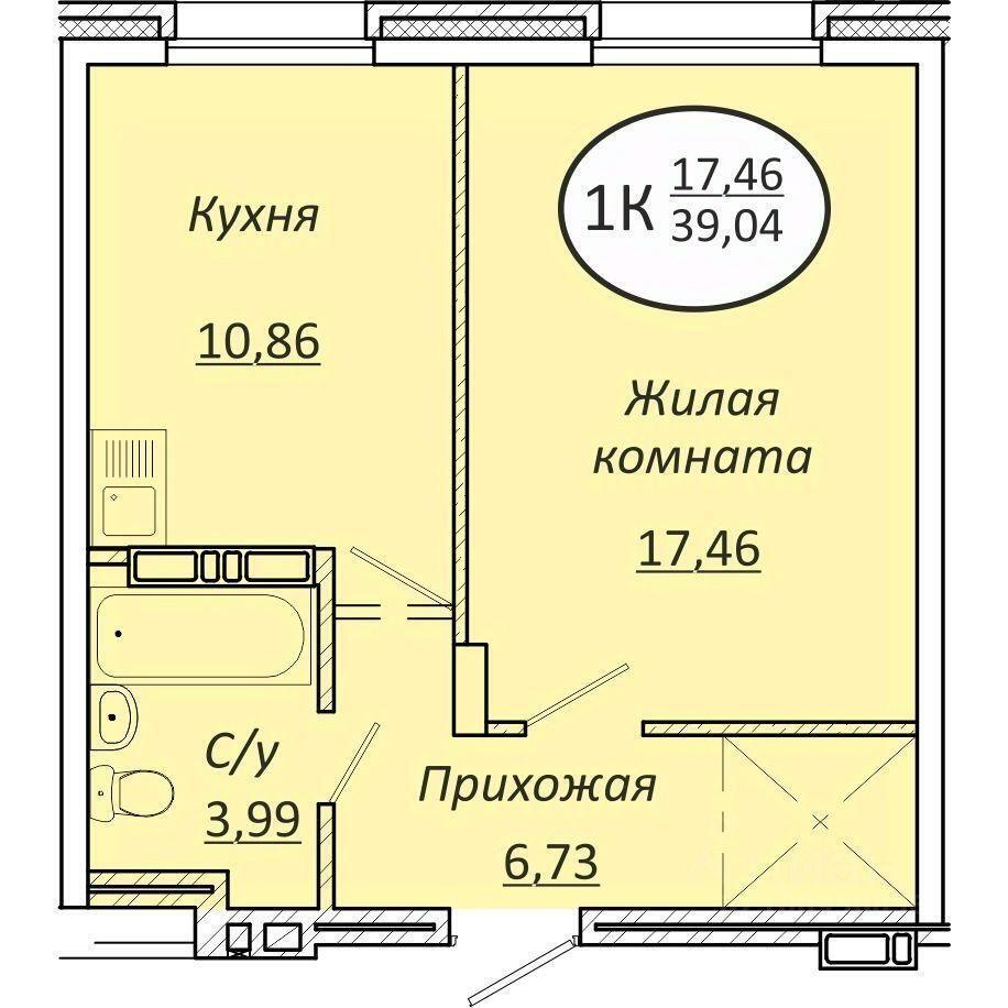 квартира г Новосибирск р-н Октябрьский ул Добролюбова 100/1 фото 1