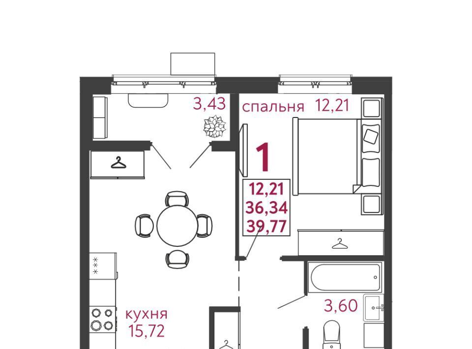 квартира г Пенза р-н Железнодорожный Микрорайон «Новобережье» ГПЗ-24 мкр фото 2