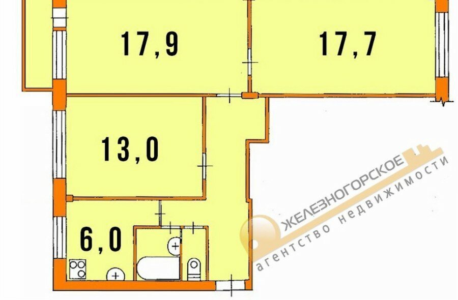 квартира г Железногорск ул Королева 5 фото 16