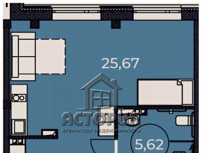 квартира г Красноярск р-н Октябрьский ул Сады 6г фото 19