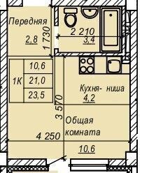 квартира г Новосибирск р-н Кировский Затулинский ул Зорге 277 жилмассив фото 1