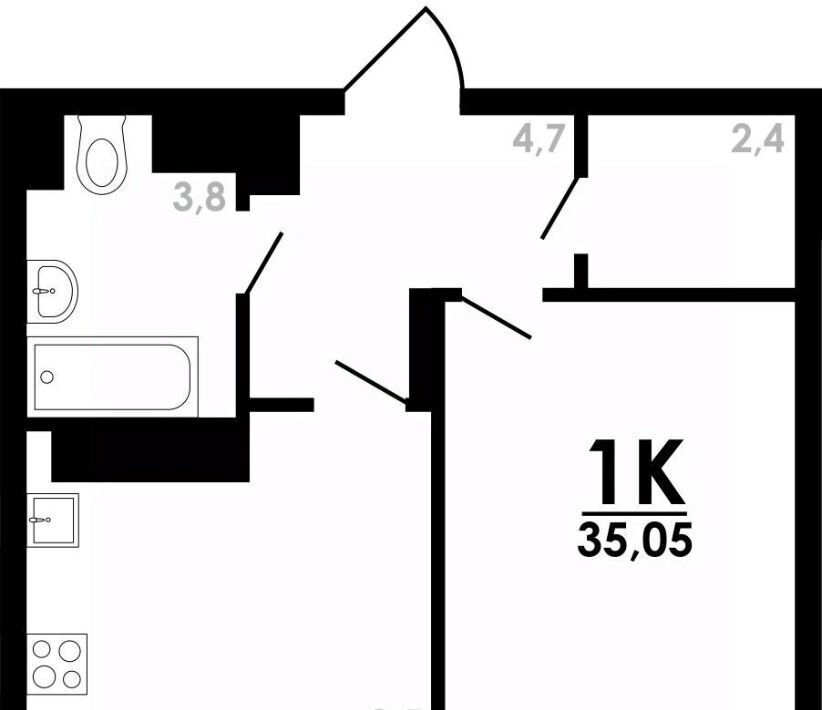 квартира г Нижний Новгород Парк культуры ул Коломенская 8к/4 фото 1