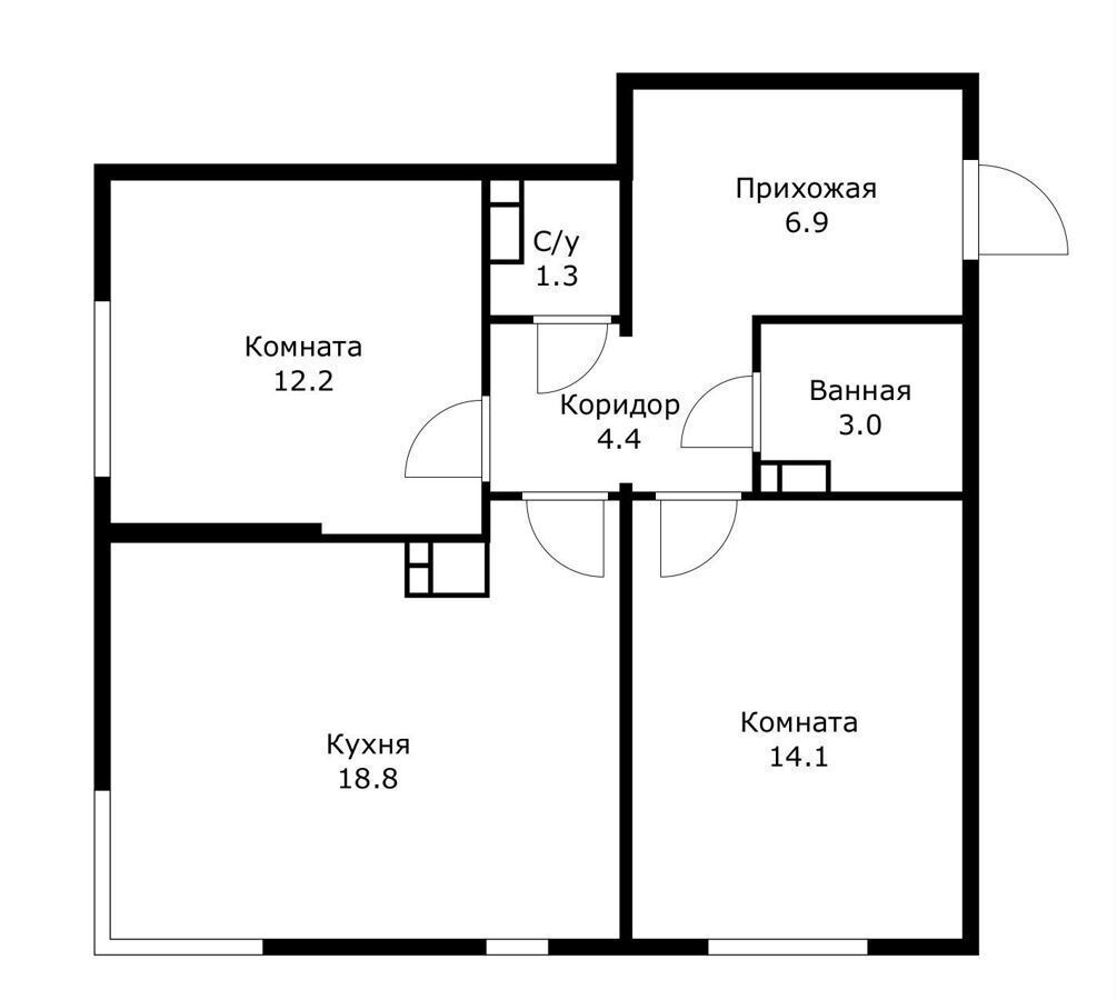 квартира г Краснодар р-н Прикубанский ул им. Ивана Беличенко 89 фото 6