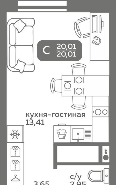 квартира г Тюмень р-н Калининский ул Вадима Бованенко 10 фото 1