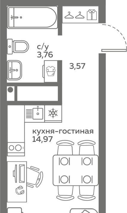 квартира г Тюмень р-н Калининский ул Вадима Бованенко 10 фото 1