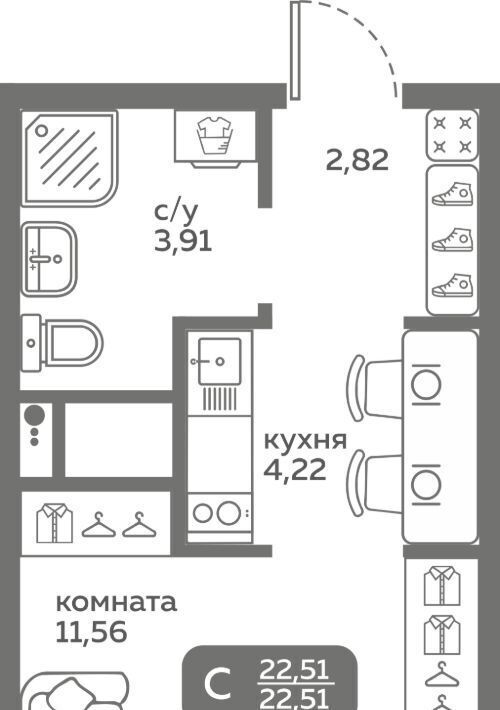 квартира г Тюмень р-н Калининский ул Вадима Бованенко 10 фото 1