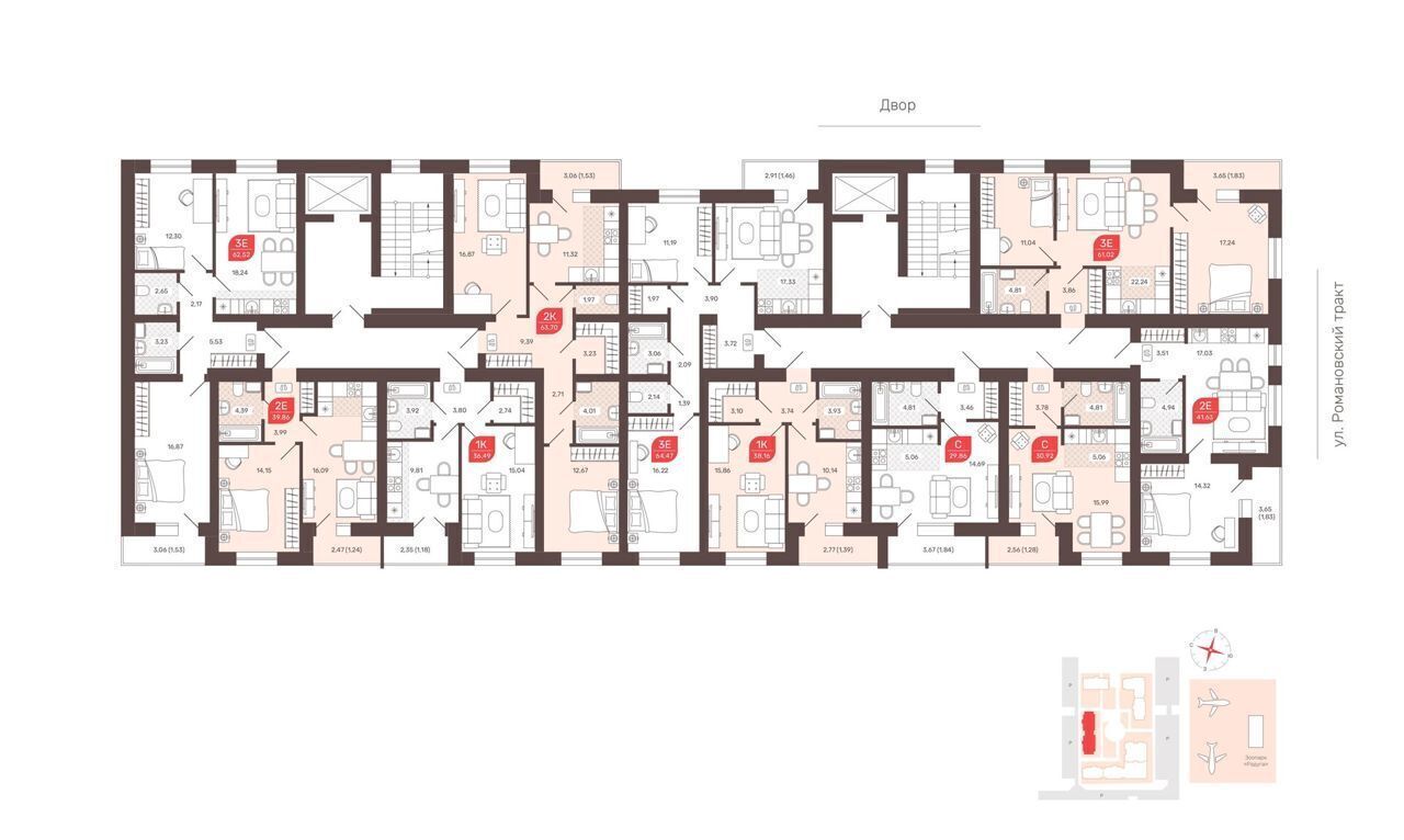 квартира г Чита р-н Железнодорожный тракт Романовский 29 фото 2
