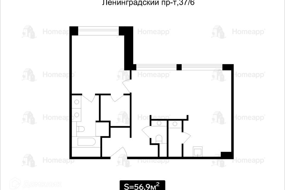 квартира г Москва пр-кт Ленинградский 37/6 Северный административный округ фото 2