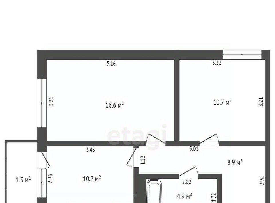 квартира г Новый Уренгой мкр Дружба 4/3 фото 2