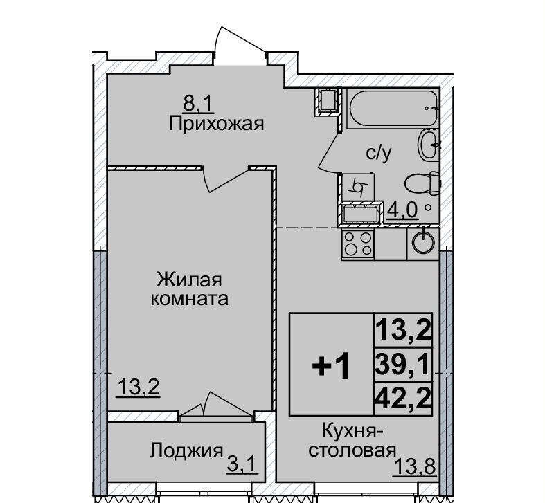 квартира г Нижний Новгород р-н Нижегородский Горьковская ул Родионова 10/1 ЖК «Горизонты Нижнего» фото 1