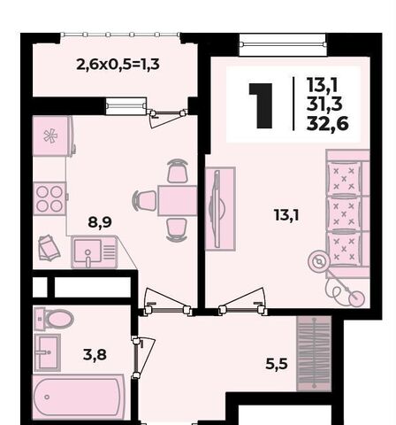 ул Бжедугская 2 блок-секция 2, Яблоновский, д. 47 фото