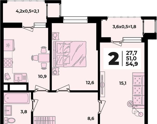 ул Бжедугская 1 блок-секция 2, Яблоновский, д. 47 фото