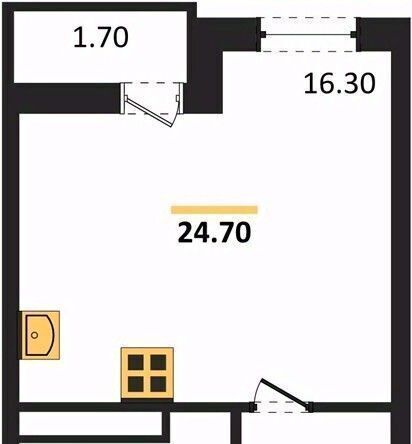 квартира г Краснодар р-н Прикубанский ул им. лётчика Позднякова 2к/17 фото 1