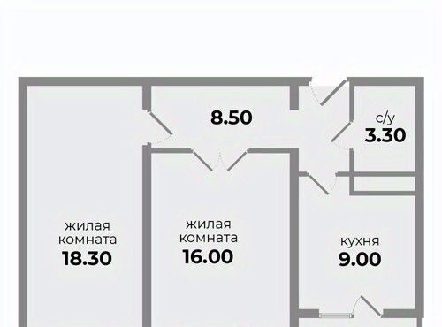 квартира р-н Шпаковский г Михайловск ул Прекрасная 19 жилой район «Гармония» жилрайон фото 1