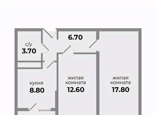 квартира р-н Шпаковский г Михайловск ул Прекрасная 19 жилой район «Гармония» жилрайон фото 1