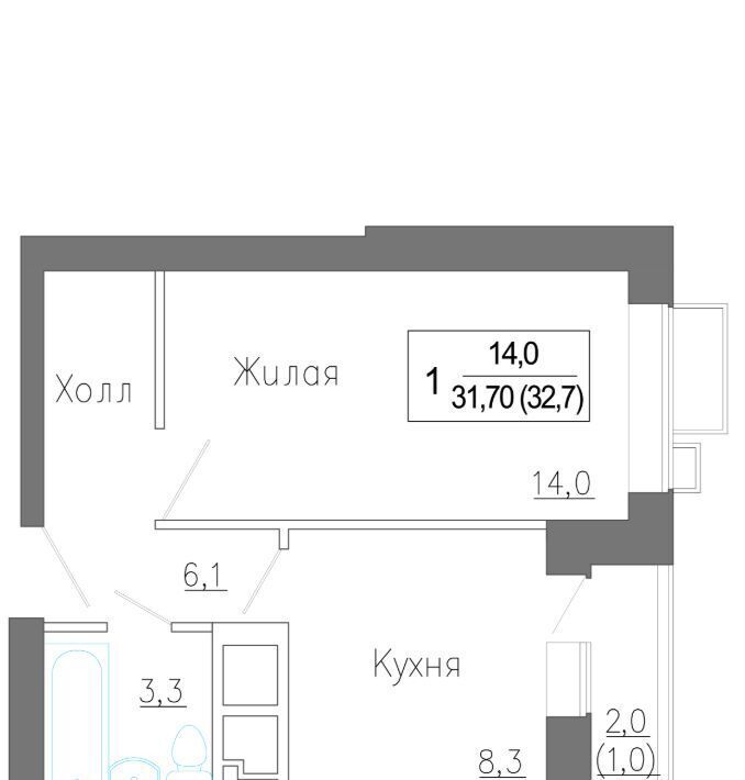 квартира городской округ Красногорск д Сабурово За Митино жилой комплекс, к 1, Пятницкое шоссе фото 1