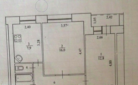 квартира г Волгоград р-н Краснооктябрьский ул им. Германа Титова 62 фото 21