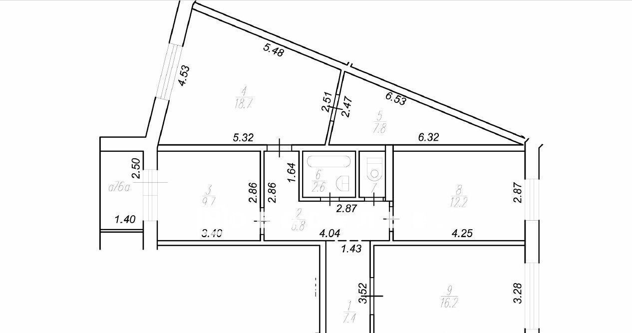 квартира г Рязань р-н Московский ул Бирюзова 30 фото 2