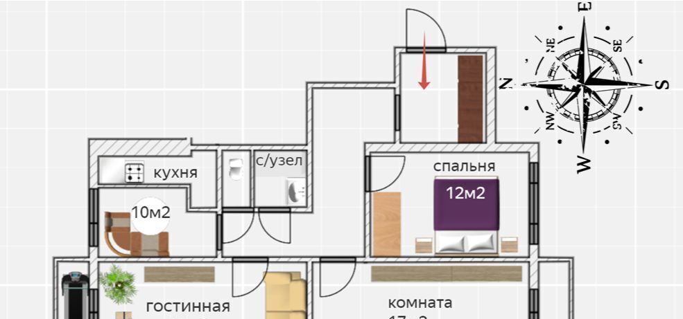 квартира г Нижний Новгород р-н Сормовский Буревестник ул Культуры 4 фото 1