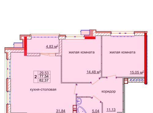 квартира г Иваново р-н Октябрьский ул Семенчикова 2 фото 1