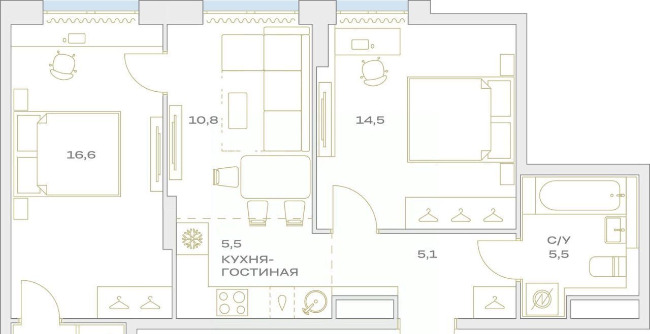 квартира г Москва п Филимонковское п Марьино ЖК «Детали» Филатов Луг фото 2