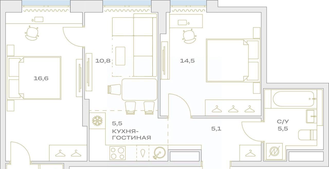 квартира г Москва п Филимонковское п Марьино ЖК «Детали» Филатов Луг фото 2