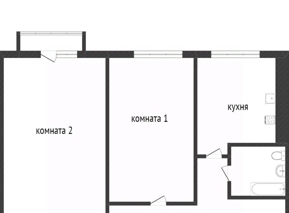 квартира г Кемерово р-н Центральный ул Сибиряков-Гвардейцев 302 фото 10