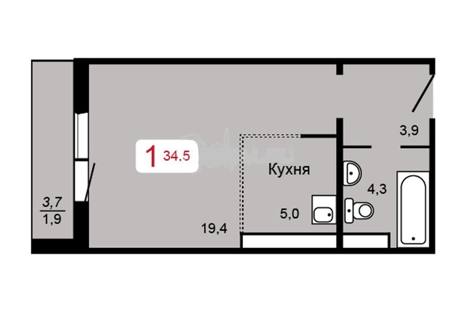 квартира г Красноярск р-н Свердловский ул Прибойная 37 городской округ Красноярск фото 1