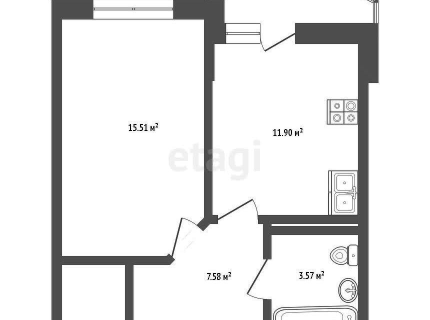 квартира г Краснодар р-н Прикубанский ул им. Героя Яцкова И.В. 17 муниципальное образование Краснодар фото 9