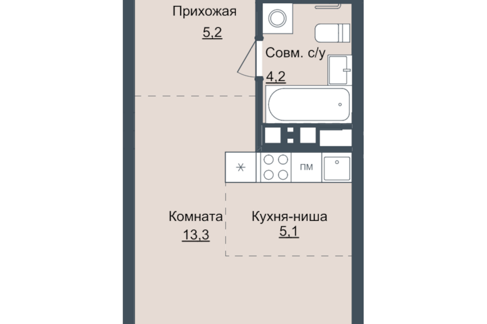 квартира г Ижевск р-н Октябрьский Северо-Западный городской округ Ижевск, жилой комплекс Истории, 3 фото 1