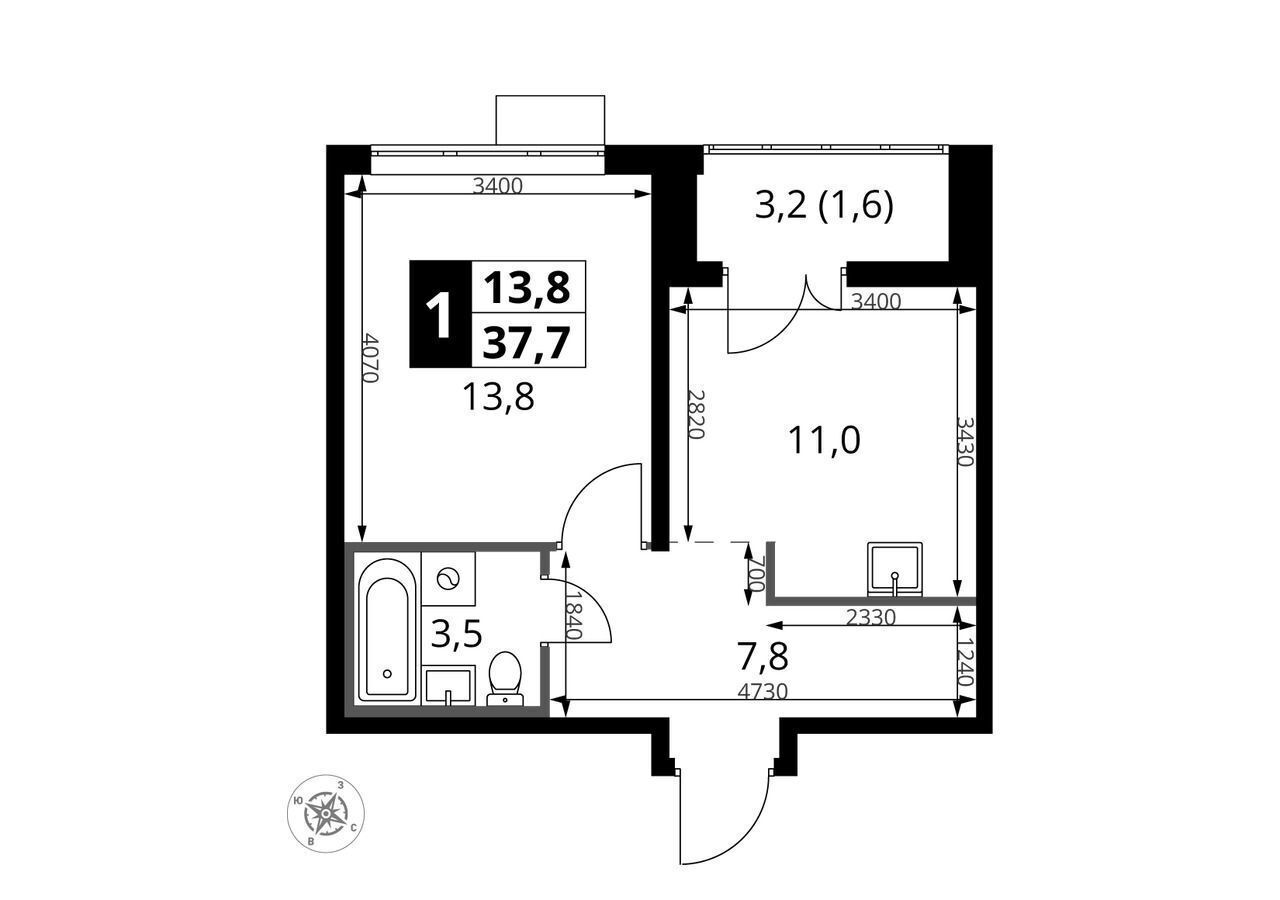 квартира г Москва метро Саларьево ш Киевское 1 фото 1