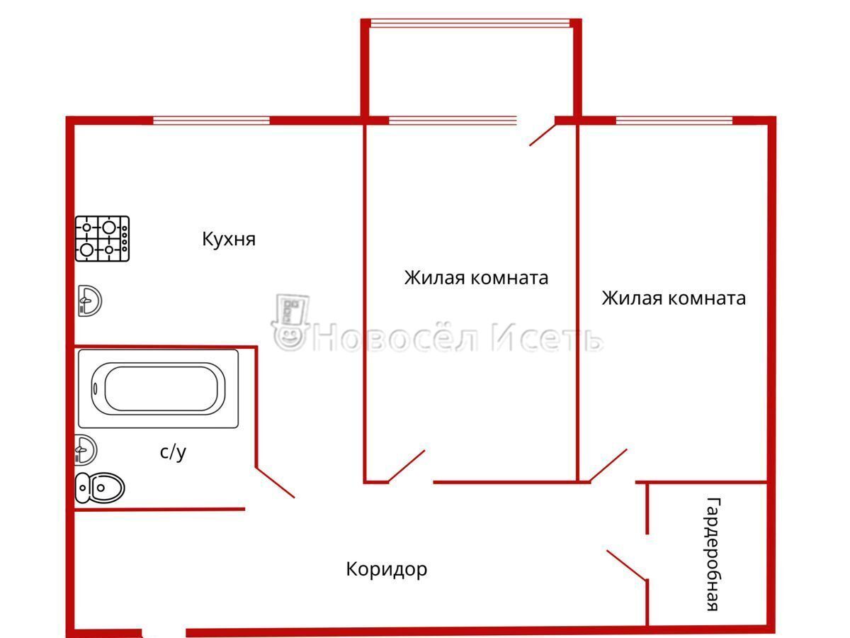 квартира г Екатеринбург Геологическая пл Куйбышева 181 фото 12