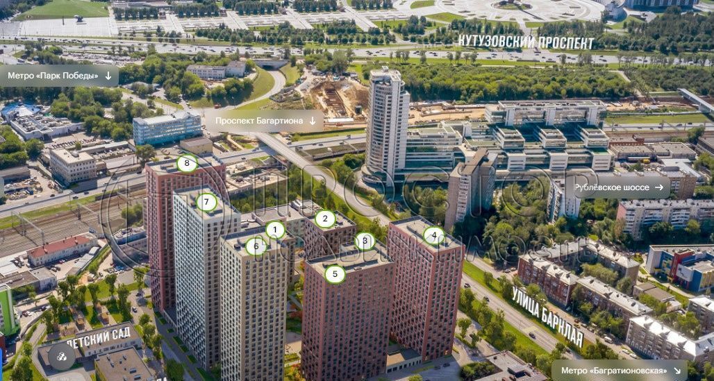 квартира г Москва метро Багратионовская ЖК Барклая 6 к 3 фото 3