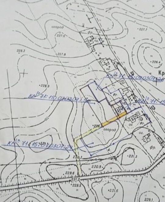 земля г Новомосковск Новомосковск-2 ул Загородная 4а д. Кресты, муниципальное образование фото 3