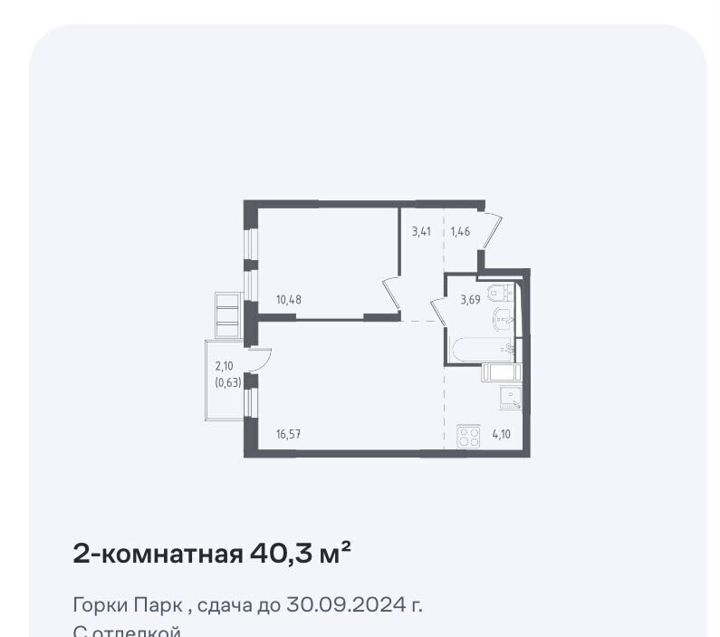 квартира городской округ Ленинский д Коробово ул Взлетная 2 Видное фото 1