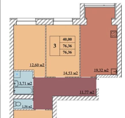 квартира г Ярославль р-н Дзержинский проезд 2-й Брагинский 22 фото 1