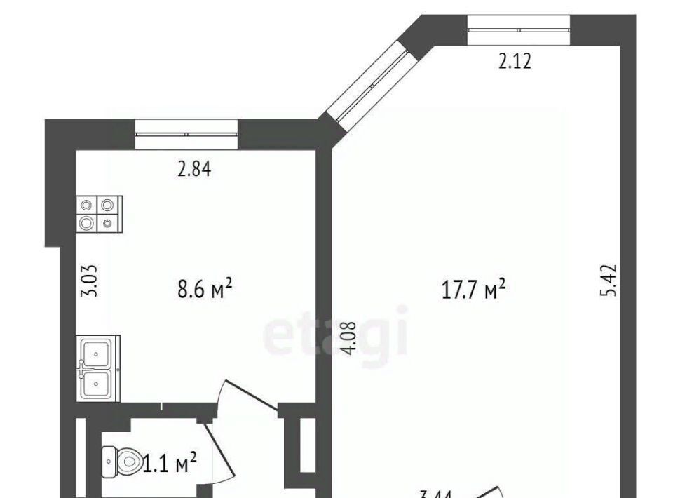 квартира г Ханты-Мансийск п Учхоз ул Молодежная 11 фото 20