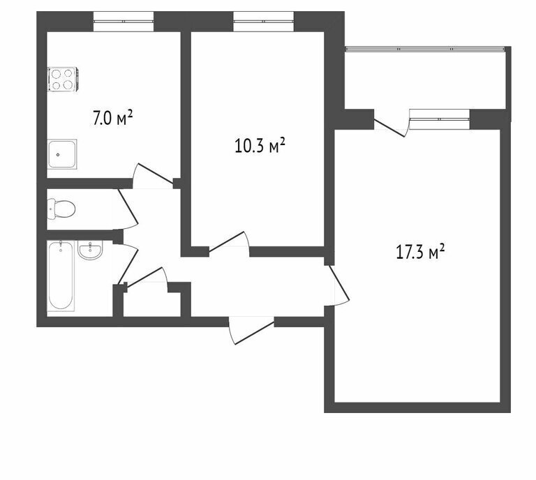 квартира г Тобольск мкр 7а 2 фото 24