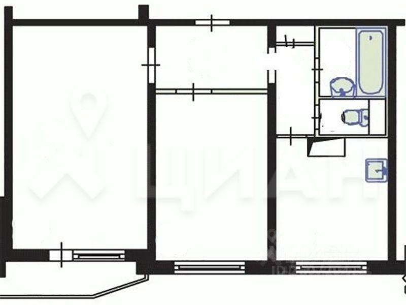 квартира г Москва метро Крылатское ЗАО ш Рублёвское 36 к 1, Московская область фото 18