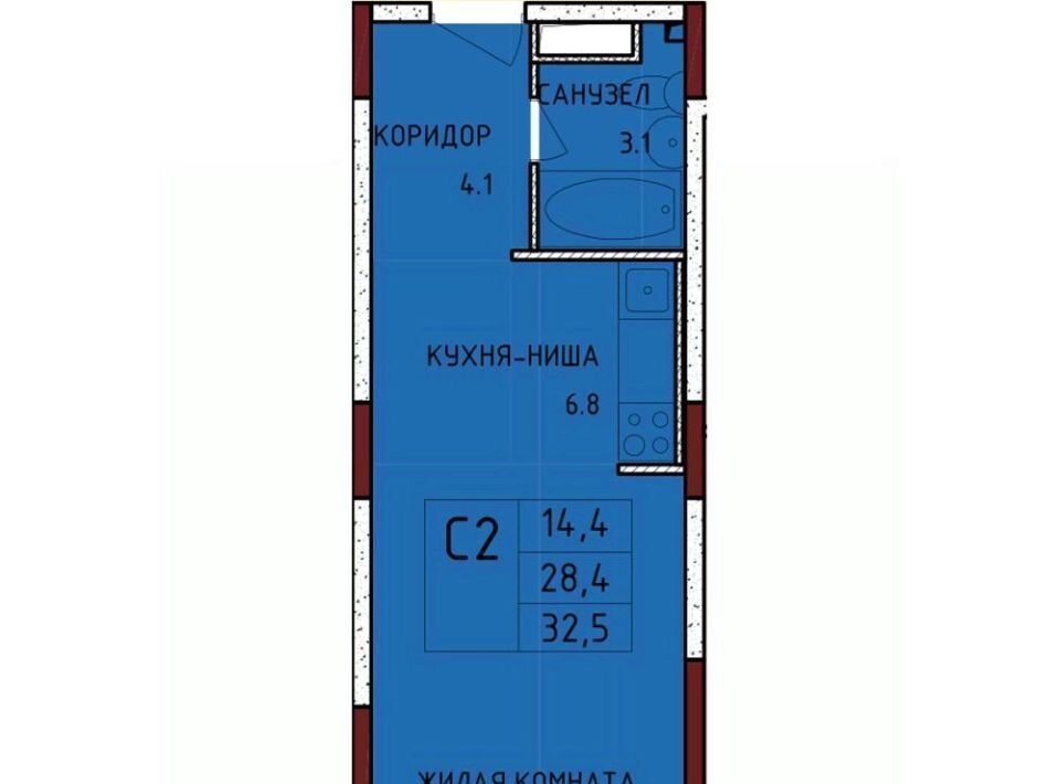 квартира р-н Ленинский с Осиновая Гора мкр Левобережный Тула фото 1