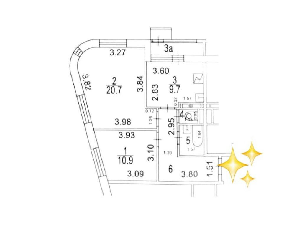 квартира г Москва ст Моссельмаш МЦД-3, Моссельмаш МЦД-3, МЦД-3 Северный адм. округ Онежская ул., 35к 6 фото 5