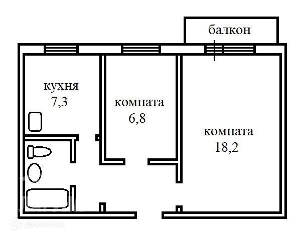 квартира г Томск р-н Ленинский Каштак ул Интернационалистов 21 Томский район фото 1