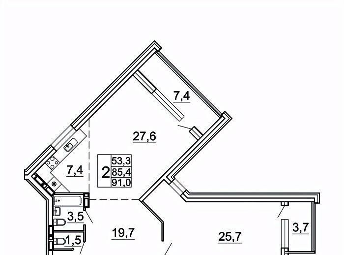 квартира г Владивосток р-н Советский ул Лесная 1в/1 фото 1