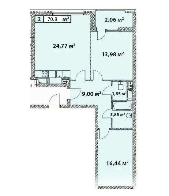 квартира г Москва ул Старокрымская 15к/2 Юго-Западный административный округ фото 2