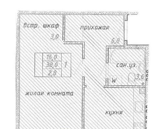 квартира р-н Всеволожский д Вартемяги ул Ветеранов 11 Агалатовское с/пос, Озерки фото 16