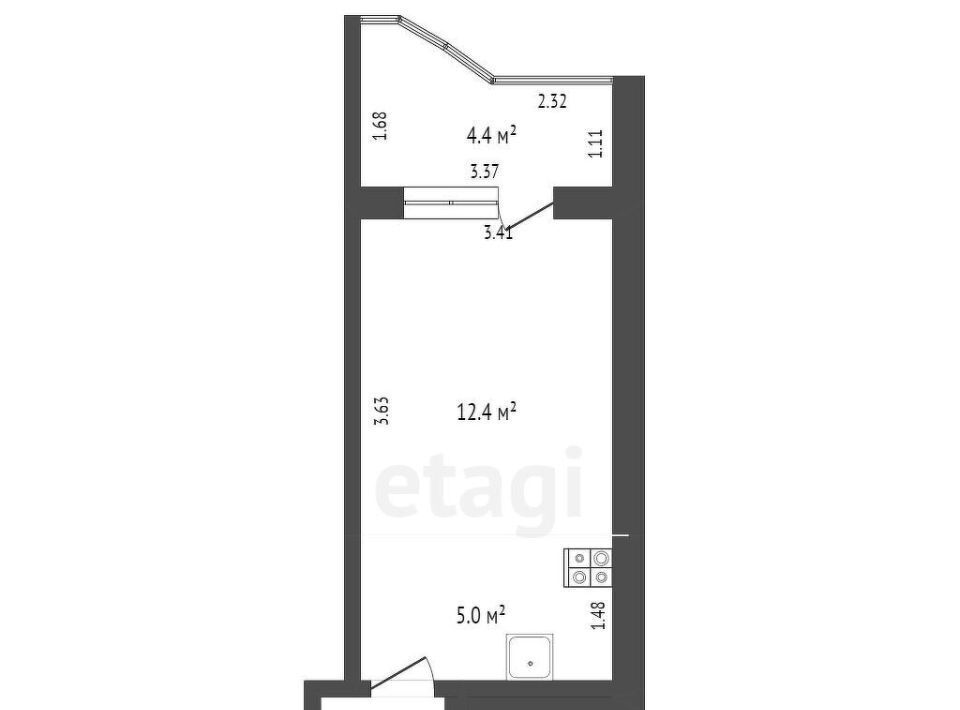 квартира г Оренбург р-н Ленинский ул Салмышская 43/5 фото 23