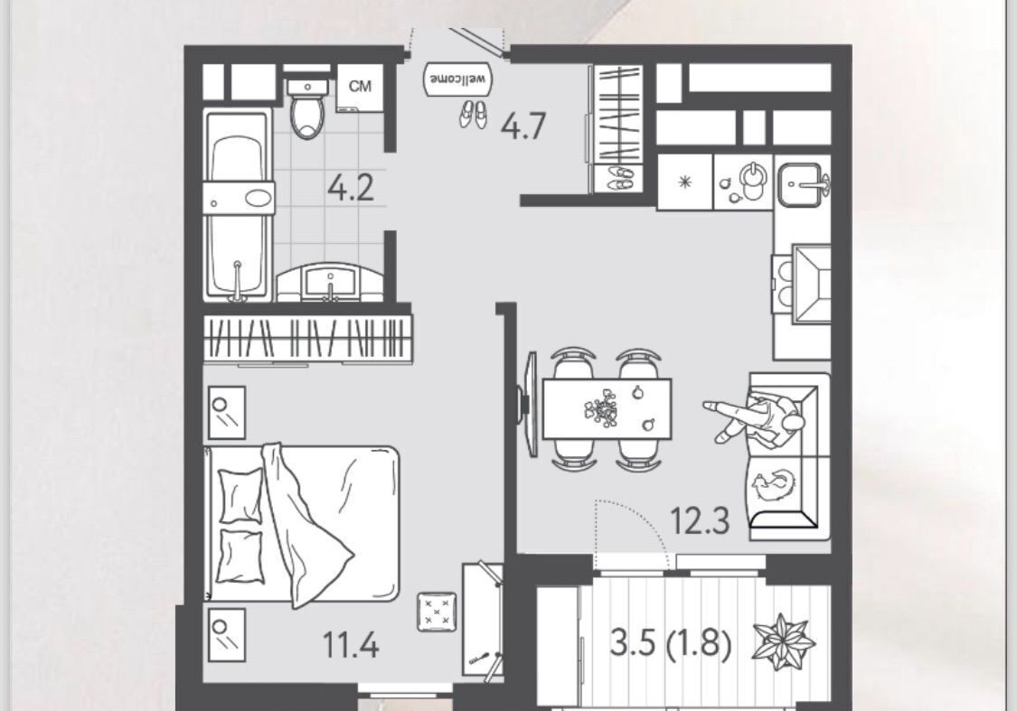 квартира г Краснодар р-н Центральный ул Красная 176 0 фото 16